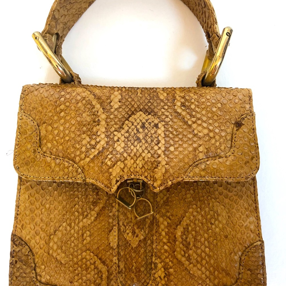Vintage Snakeskin Handbag